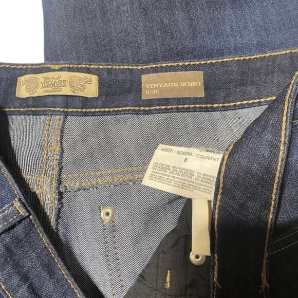 Nine West Vintage America Jeans Women’s Size 8 Bootcut Midrise Blue - Picture 6 of 6